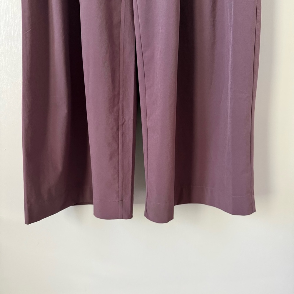 Athleta Brooklyn Heights High Rise Pleated Wide Leg Pant in Damask Mauve - Picture 7 of 13